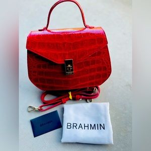 Brahmin Annabeth Satchel Bag (Ember Veil)